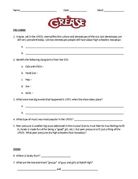 grease the musical script pdf